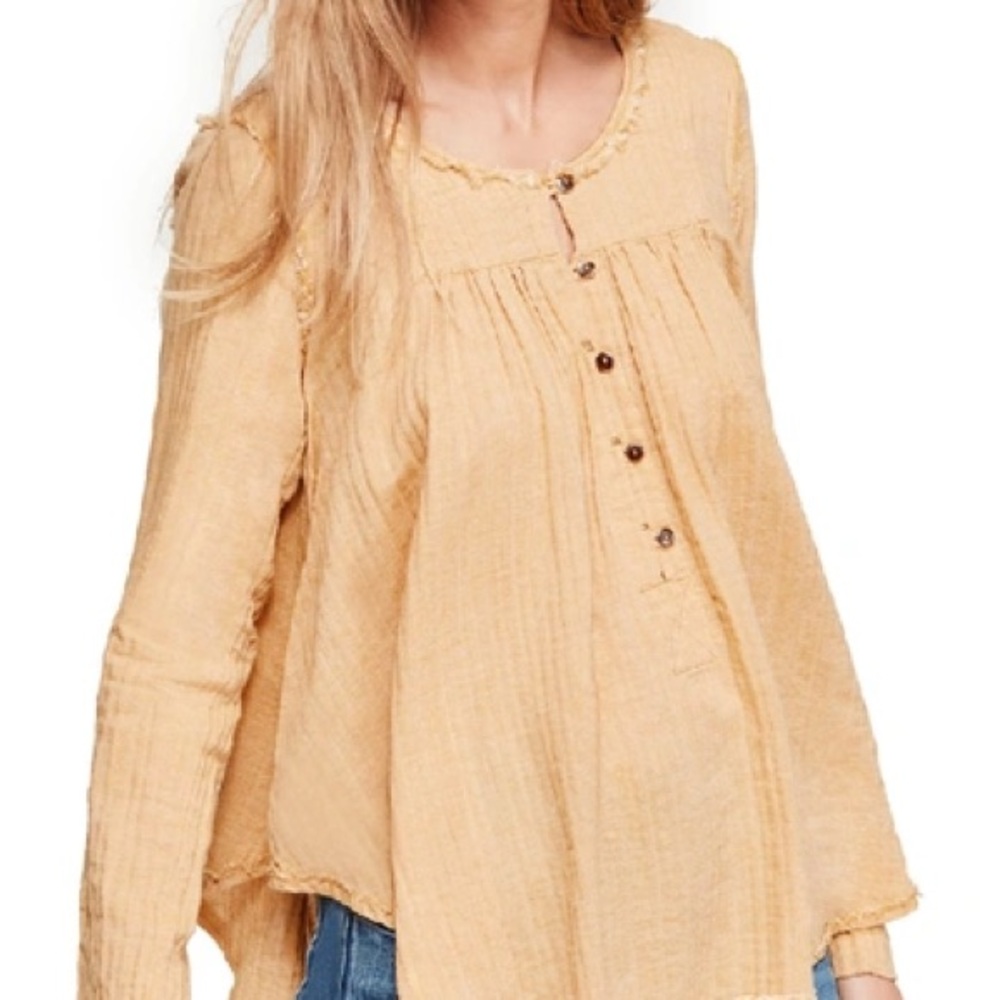 Free People sand dunes oversized top size xs